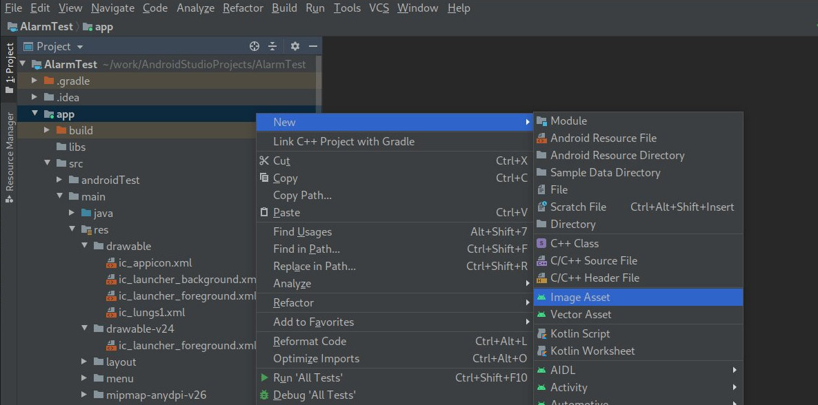 Android Studio - Asset Studio